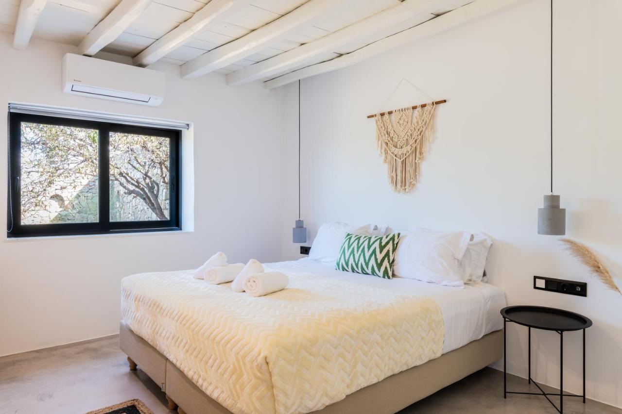 Yalos Mykonos 4 Bedroom Luxury House 5 Minute From Ornos Beach W Sea & Sunset View Mykonos Town Exterior foto