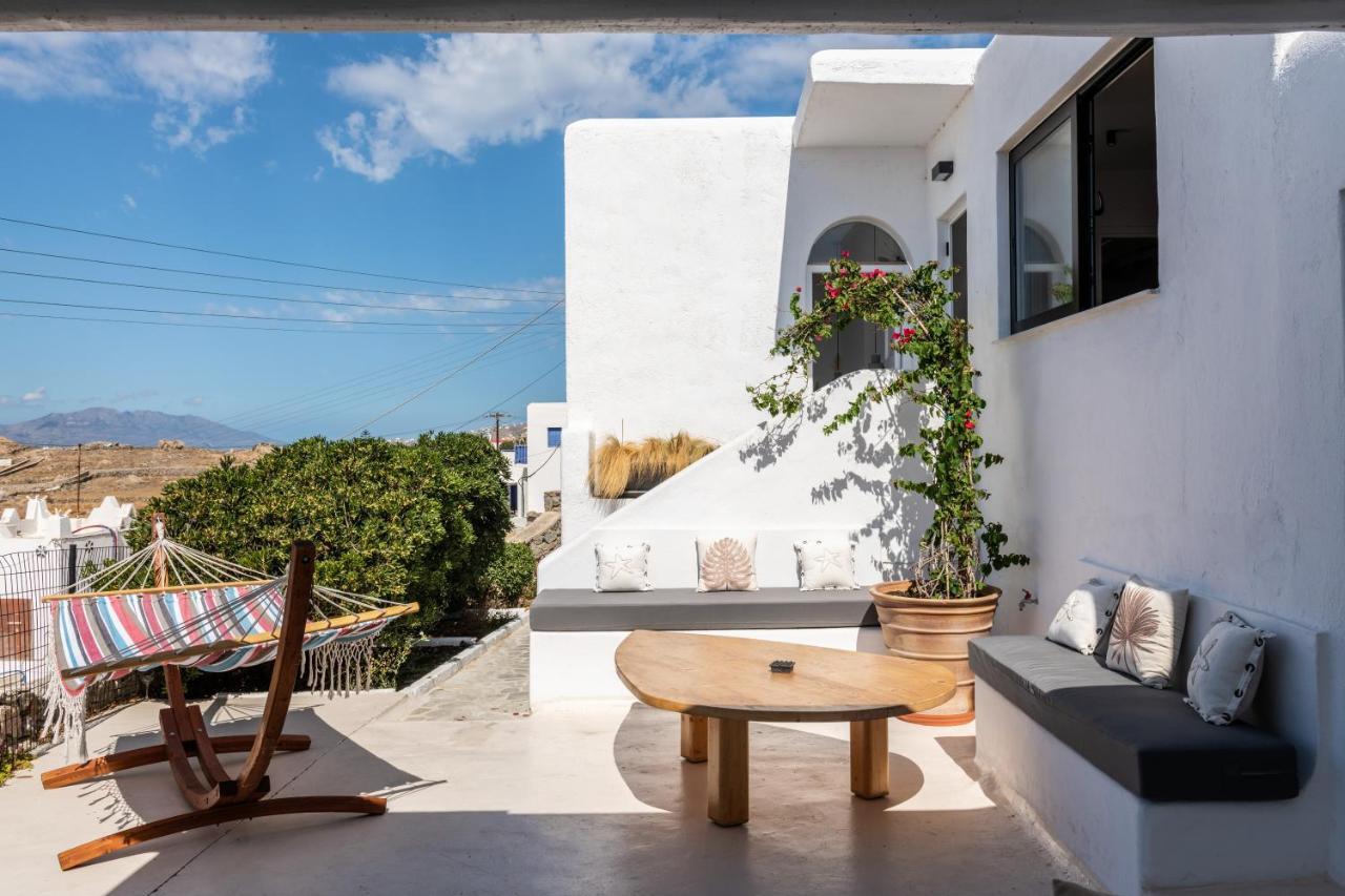 Yalos Mykonos 4 Bedroom Luxury House 5 Minute From Ornos Beach W Sea & Sunset View Mykonos Town Exterior foto